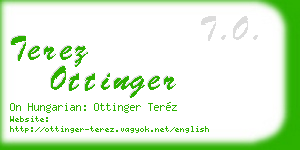 terez ottinger business card